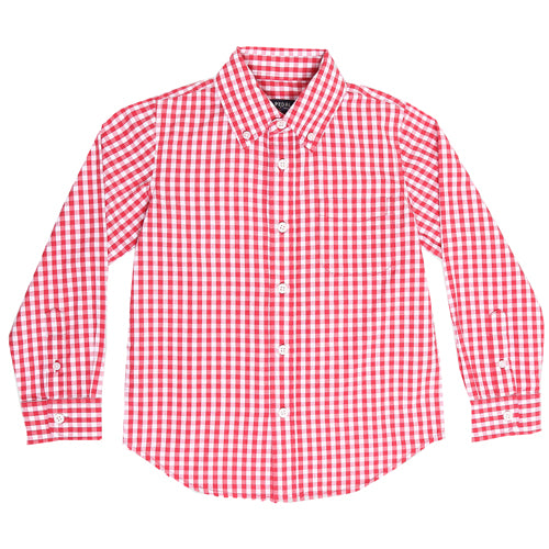 Pedal Red and White Check Shirt