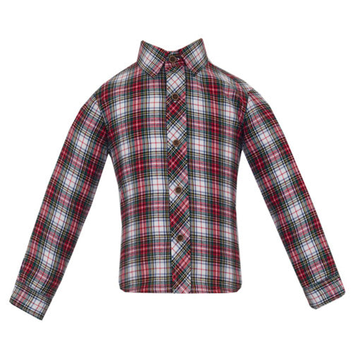 Anavini - Charles Red Plaid Shirt