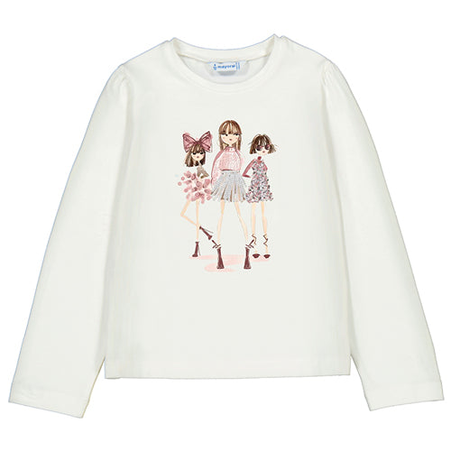 Mayoral Ivory Glamour Girls Cherry Shirt