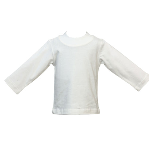 Cotton Kids - White Mock Neck Shirt