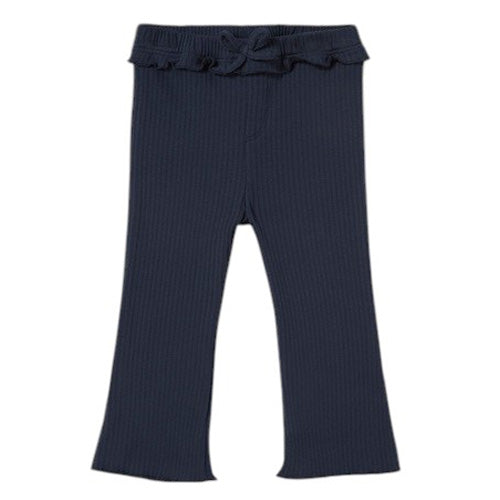 Mayoral - Navy Ribbed Flare Leggings