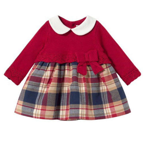 Mayoral - Red Plaid Dress