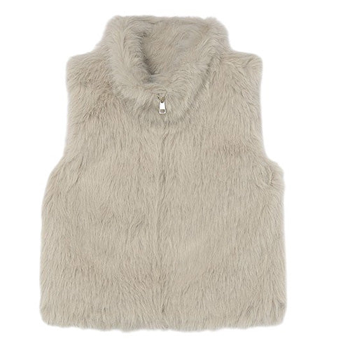Mayoral - Truffle Faux-Fur Vest