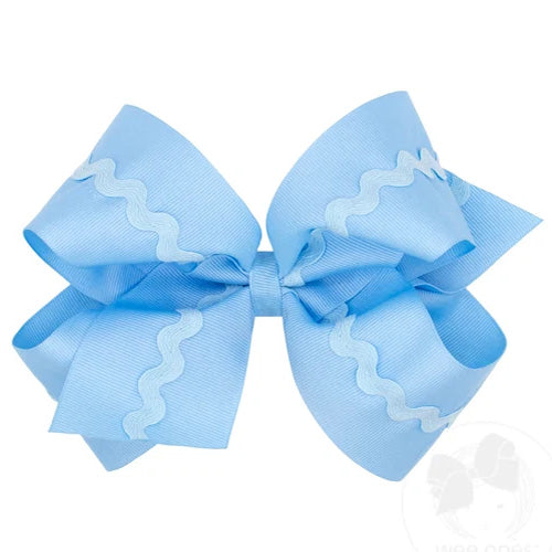 Wee Ones - Blue Ric Rac Bow
