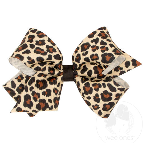 Wee Ones - Med Leopard Bow