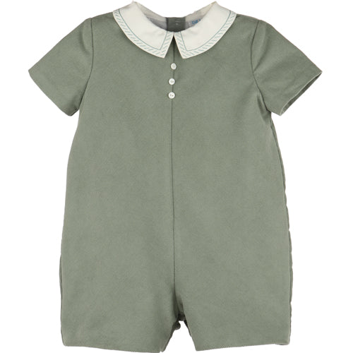 Luli & Me -  Sage Pinwale Corduroy Romper