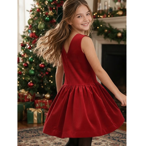 Luli & Me - Red Velvet Princess Dress - SOLD OUT