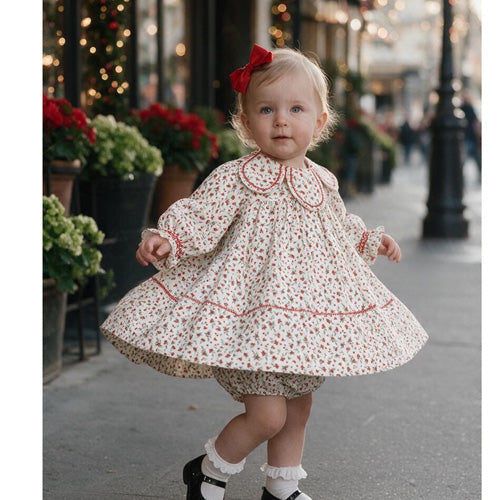 Sophie & Lucas - 26FSL1302-RD - Winterberry Petal Float Dress