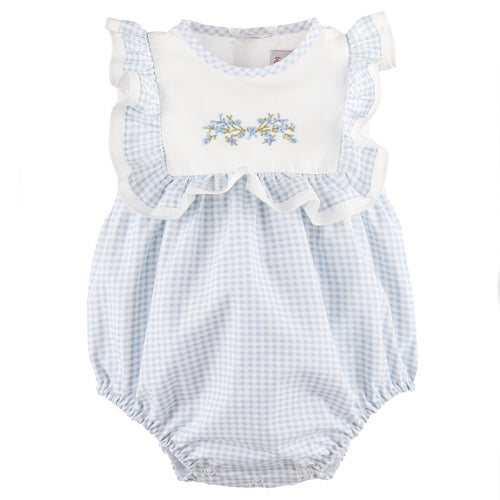Sophie & Lucas - 26SS104-BL - Blue Garden Club Ruffle Bubble