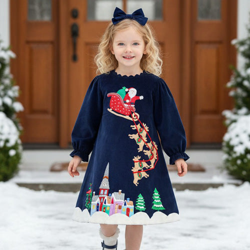 Cotton Kids - The "Night before Christmas"  Dress