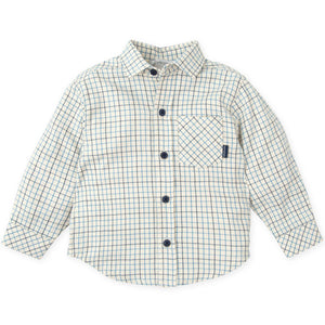 Tutto Piccolo Cloud Blue Plaid Shirt