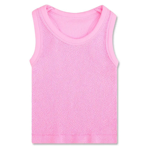 Iscream - Rose Pink Smocked Racerback Top