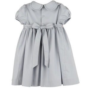 Luli & Me Steel Blue Hydrangeas Petal Dress