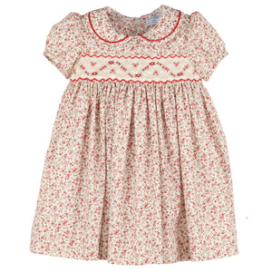 Luli & Me Mulberry Smocked Dress