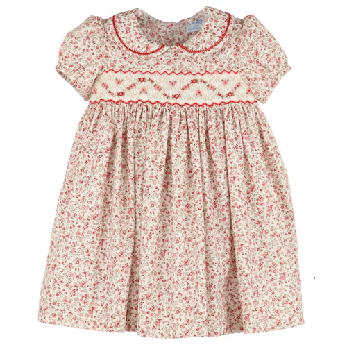 Luli & Me Mulberry Smocked Dress