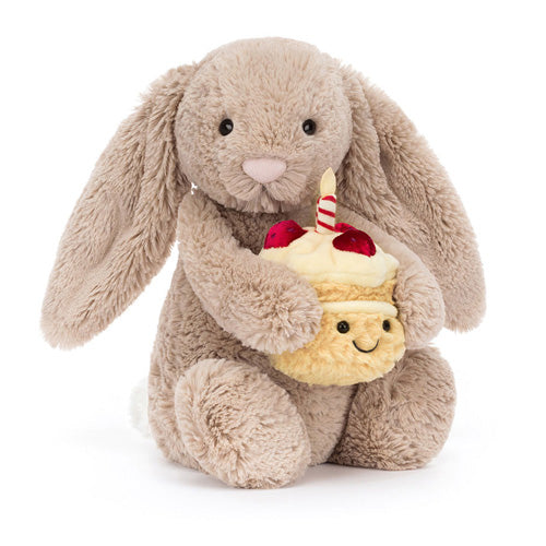 Jellycat - Bashful Beige Bunny Birthday