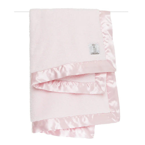 Little Giraffe - Pink Chenille Baby Blanket