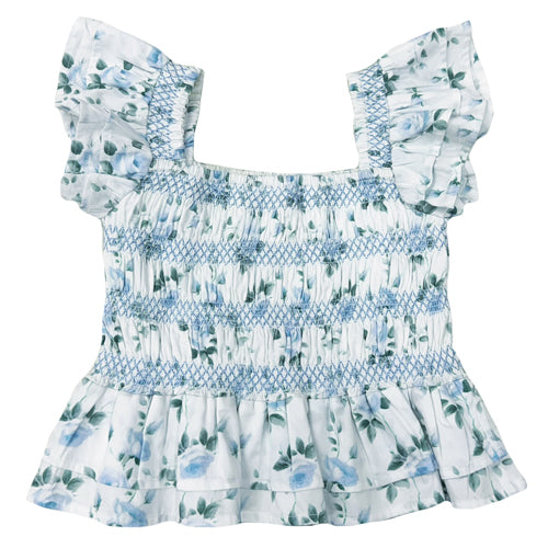 Alto Modas - S26KBRP - Blue Rose Kate Blouse