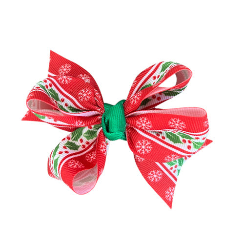 Bows - Holly and Snowflake Christmas Bow