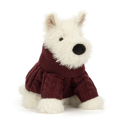 Jellycat - Munro Scottie Dog "Winter Jumper"