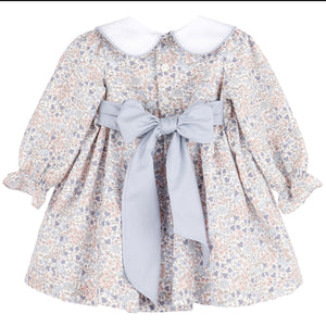 Sophie & Lucas Autumn Blue Floral Dress
