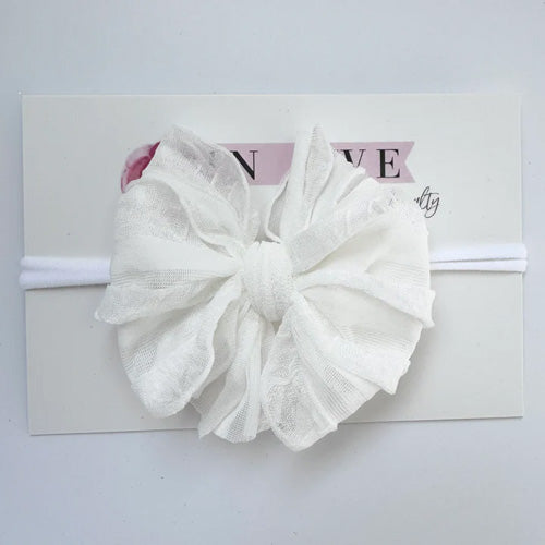 Rocking Royalty - Mini Headband - Off White