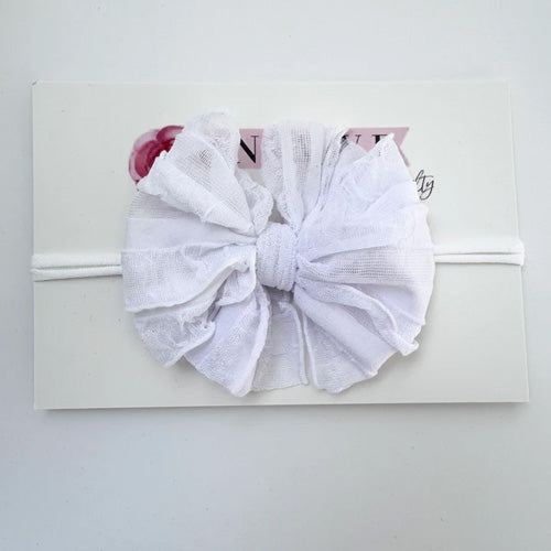 Rocking Royalty - Mini Headband - White
