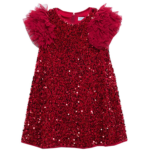 Abel & Lula Red Sequin Dress