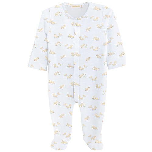 Baby Club Chic Tiny Baby Duckies Pima Cotton Footie