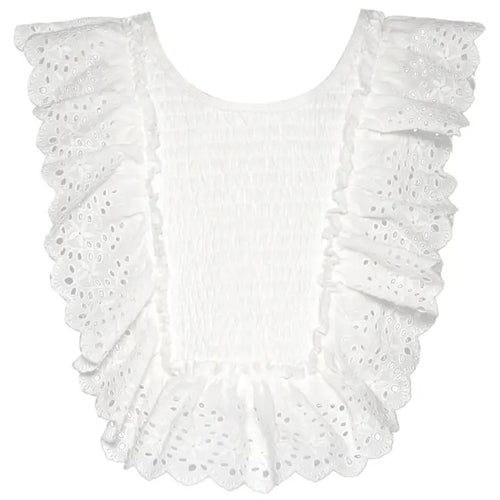 Baby Sara White Eyelet Top