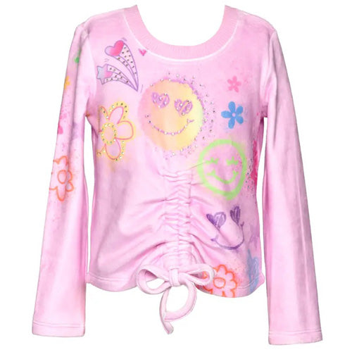Baby Sara - Pink Velour Top