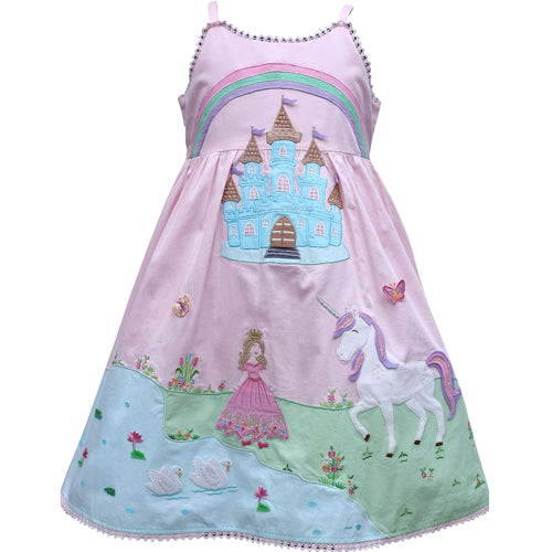 Cotton Kids - CK 5241 - Unicorn Embroidered Dress