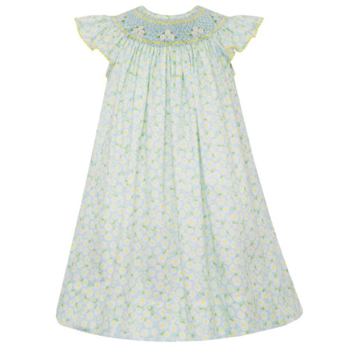 Clair & Charlie - 3003B-CS26 - Daisy Smocked Bishop Dress