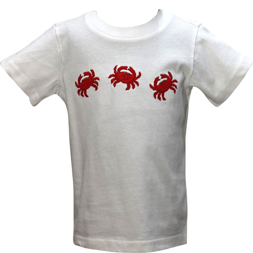 Cotton Kids - CK5298 - White Shirt with Red Crabs