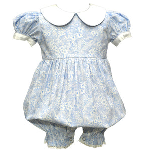 Cotton Kids Blue and White Floral Dress