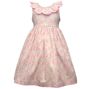 Cotton Kids Pink Floral Dress