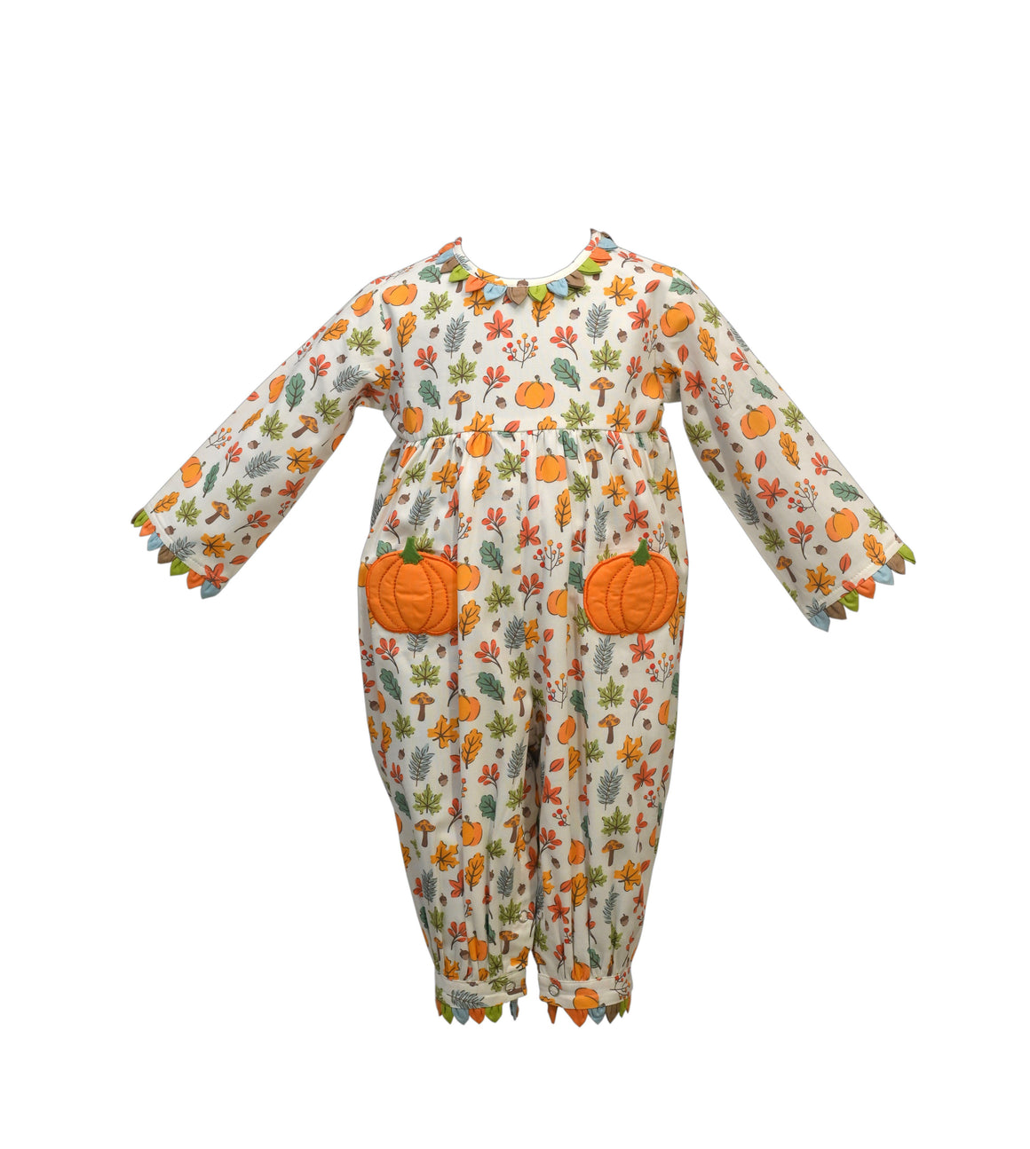 Cotton Kids Pumpkin Pocket Coverall