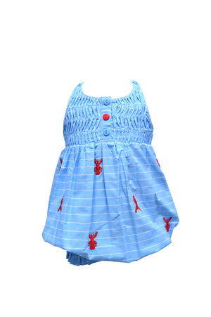 Cotton Kids Blue Stripe Lobster Bubble