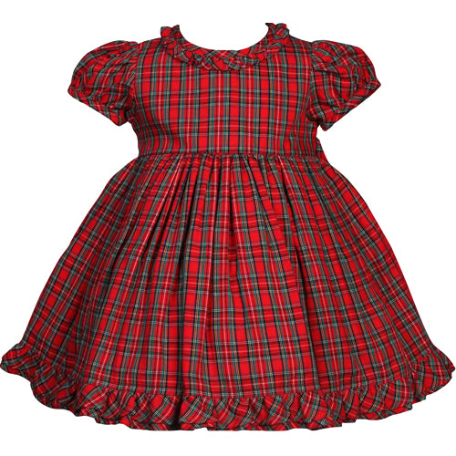 Cotton Kids Holiday Plaid Dress