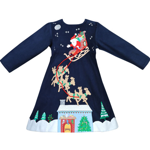 Cotton Kids "Santa's Sleigh" Dress