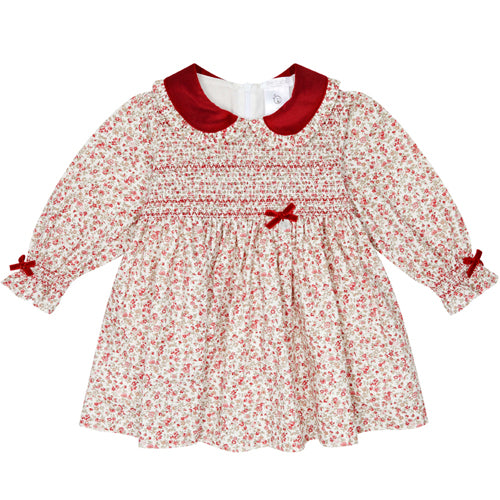 Deolinda Red Floral Dress