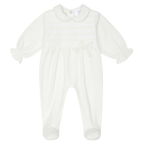 Deolinda Ivory Velour Footie