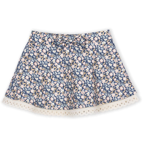 Dr. Kid Indigo Blue Floral "So Cute" Skirt