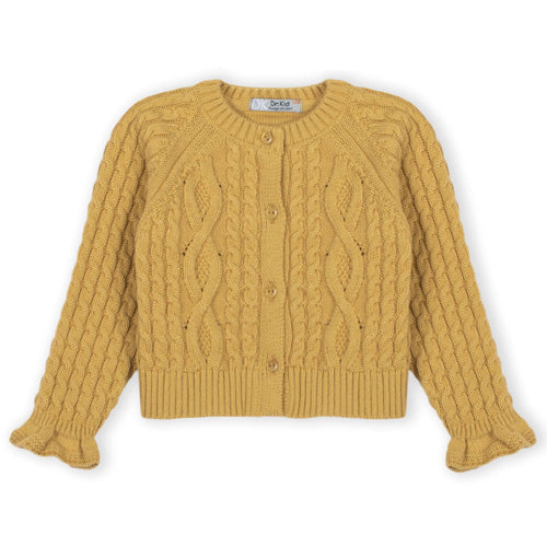 Dr. Kid Mustard Cable Cardigan