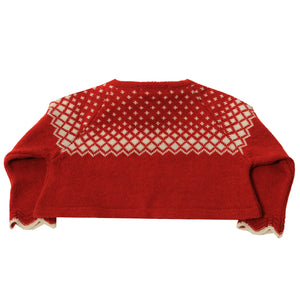 Dr Kid Sweet Glow Red Pom Pom Sweater