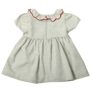 Dr. Kid Sweet Glow Lt Grey & Red Dress