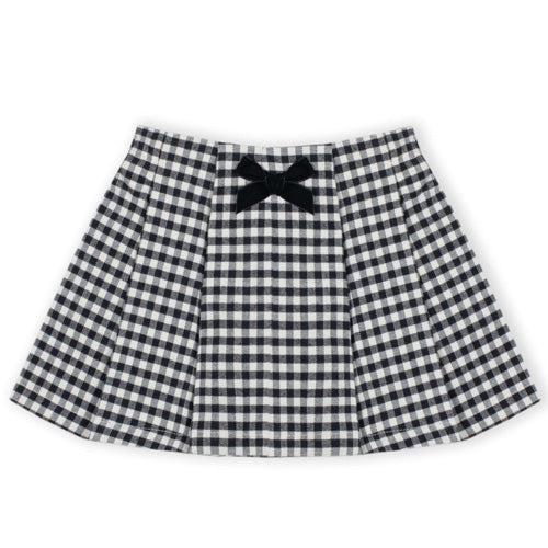Dr. Kid Black and White Check Skirt