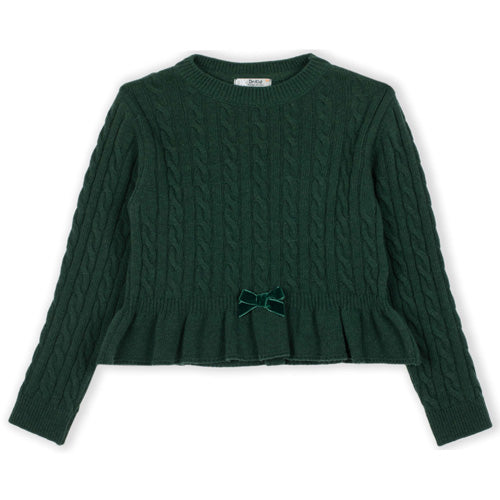Dr. Kid Emerald Green Cable Knit Sweater