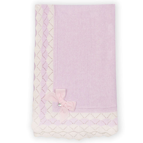Dr. Kid Lt Pink Sweetheart Sweater Knit Blanket