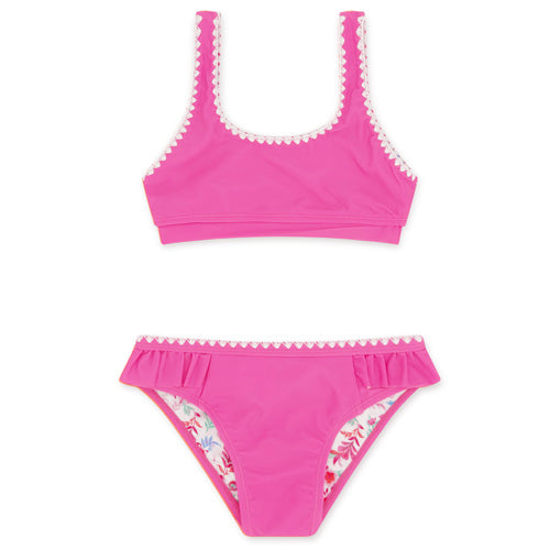 Feather 4 Arrow Pink Sunset Frill Bikini